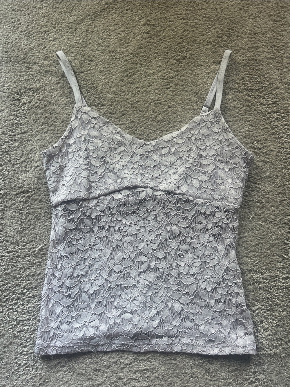 Hollister Lace Floral Camisole - Light Lavender